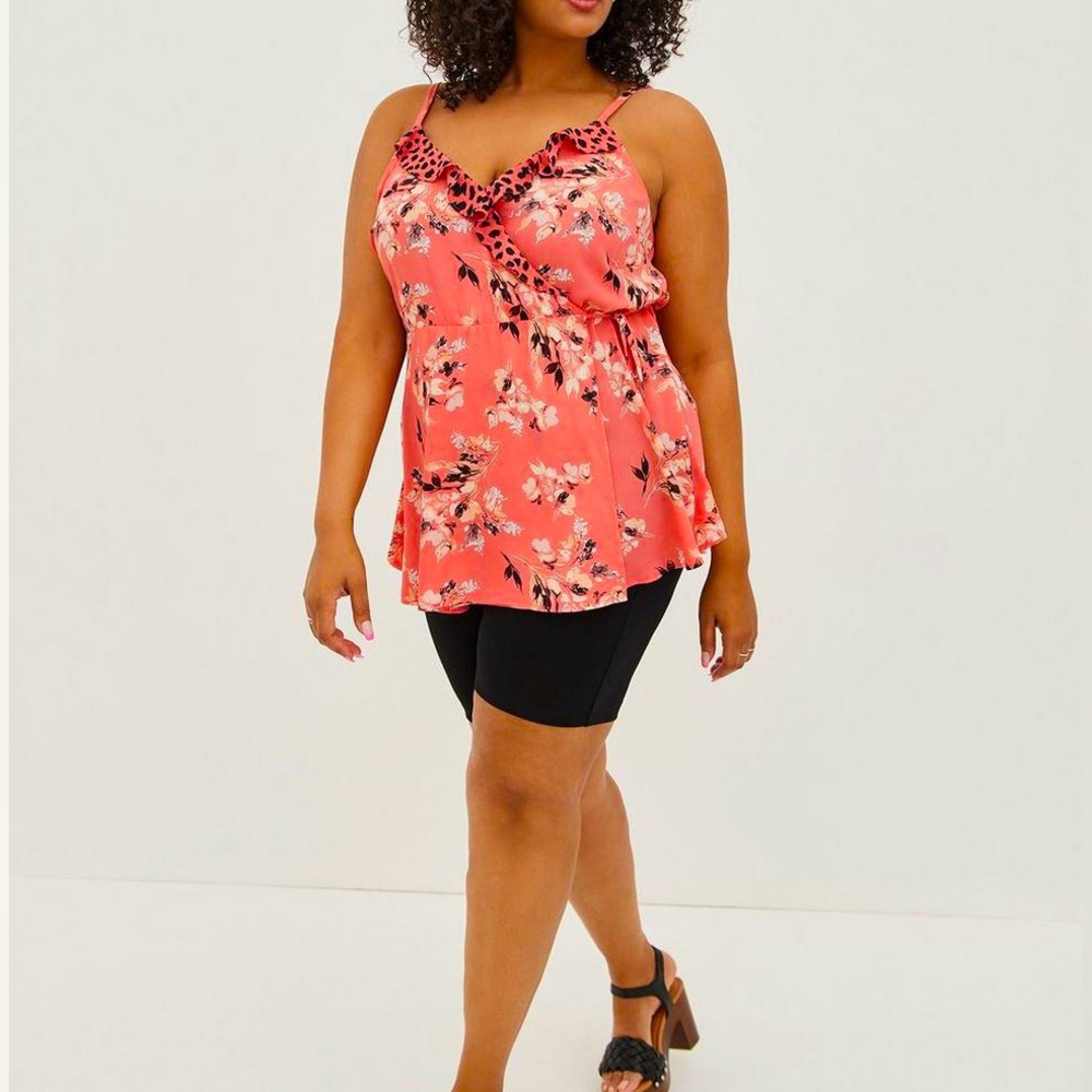 Torrid Cami EUC - Georgette Ruffle Front Cami - 2